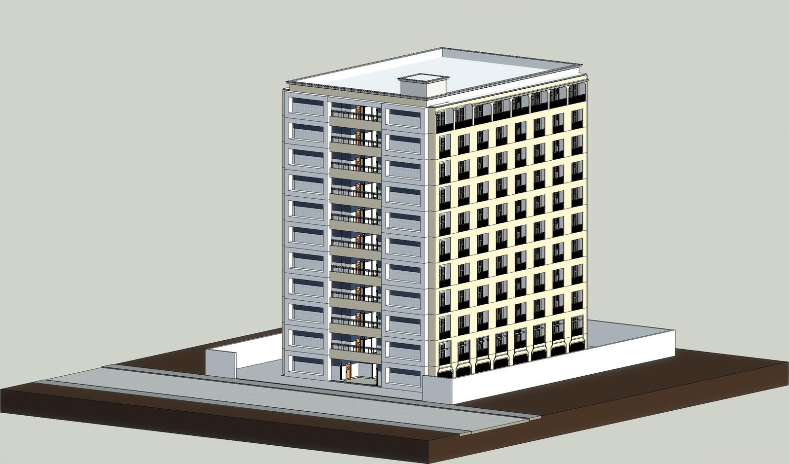 G+10 hotel building BIM project